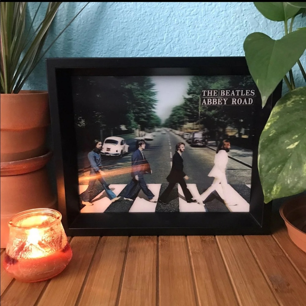 The Beatles holographic shadow box
